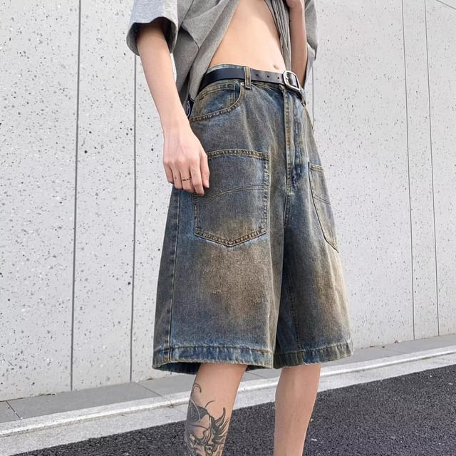 Savenne-Mid Rise Washed Jorts