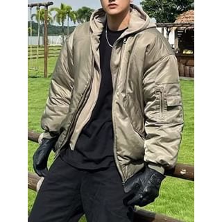Savenne-Mock Two-Piece Zip-Up Puffer Jacket