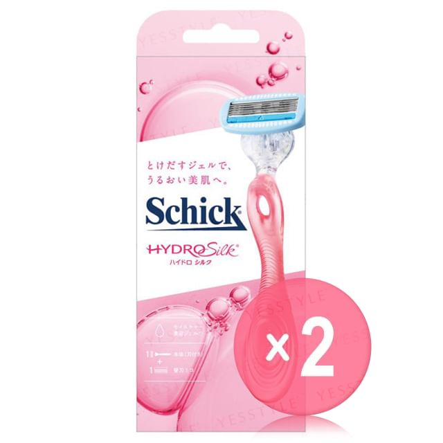 Schick Japan-Hydrosilk Razor Holder Blade 2pcs Bundle Set