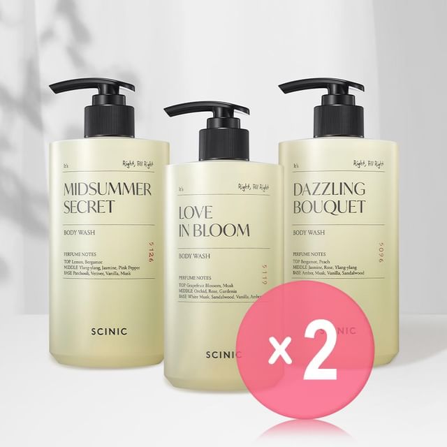 SCINIC-Body Wash - 9 Types 2pcs Bundle Set