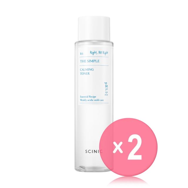 SCINIC-The Simple Calming Toner 145ml 2pcs Bundle Set