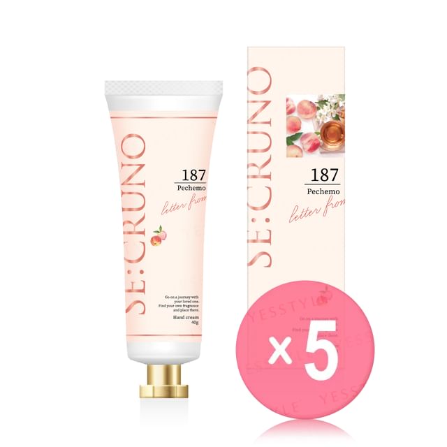 SE-CRUNO-Peach Collection Smooth Hand Cream Pechemo 187 5pcs Bundle Set