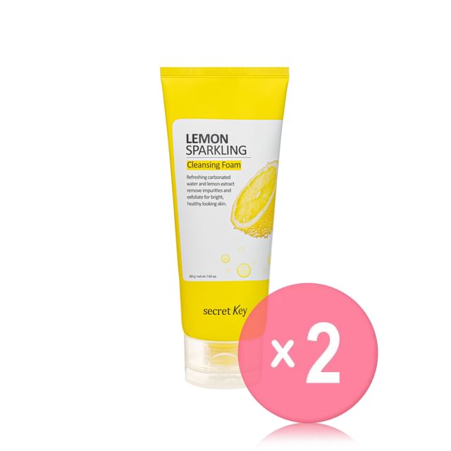 Secret Key-Lemon Sparkling Cleansing Foam 2pcs Bundle Set