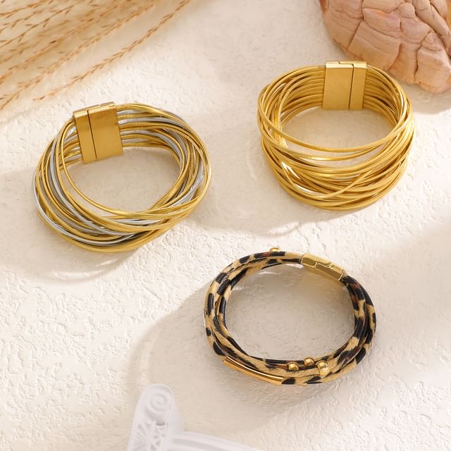 Seirios-Alloy Layered Bangle