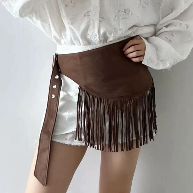 Seirios-Asymmetrical Tasseled Belt