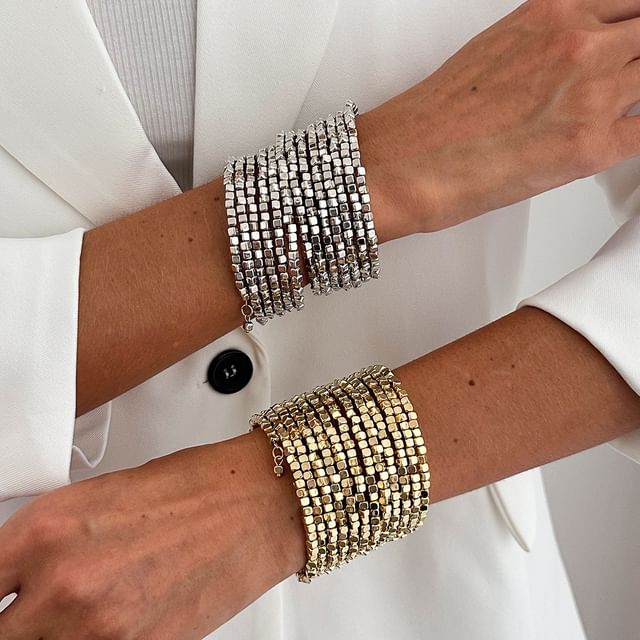 Seirios-Beaded Cuff Bracelet