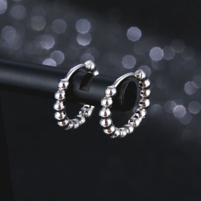 Seirios-Beaded Hoop Earring