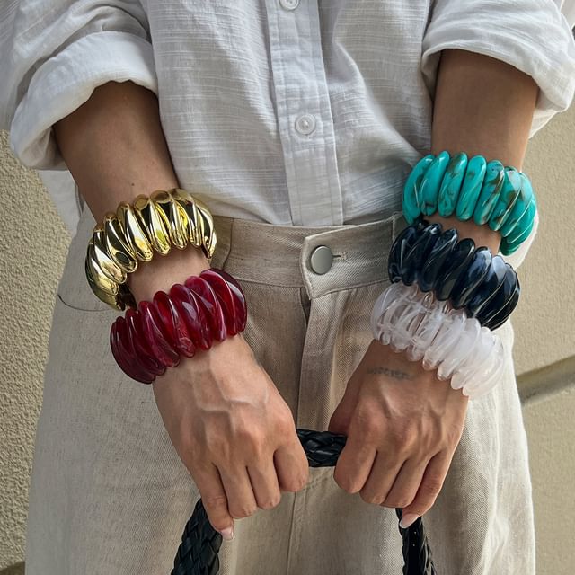 Seirios-Chunky Elastic Bangle