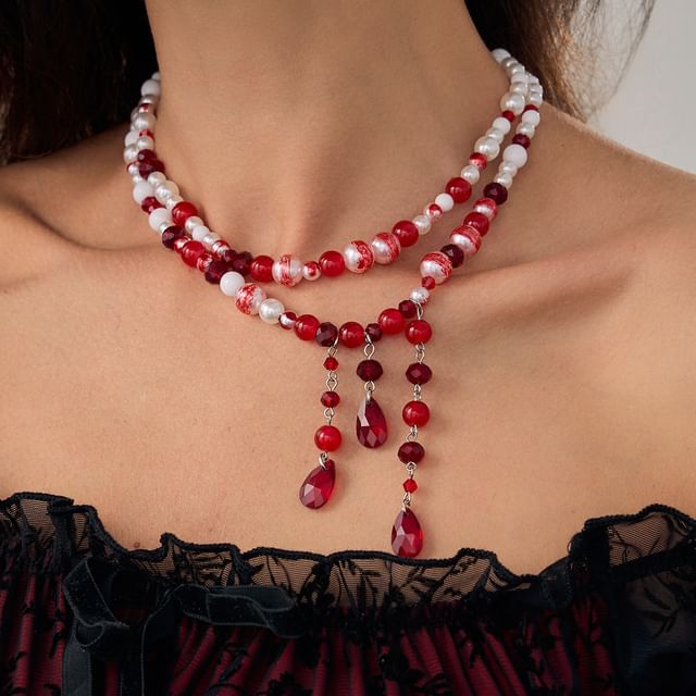 Seirios-Layered Beaded Necklace