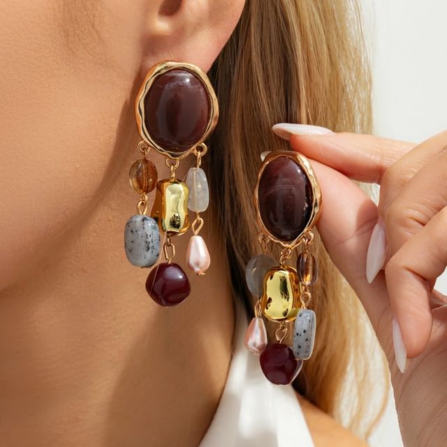 Seirios-Stone Dangle Earring