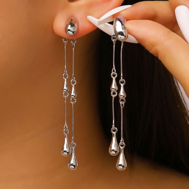 Seirios-Teardrop Fringed Ear Jacket