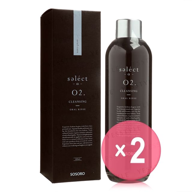 seléct α-Select 02 Sosoro Oral Rinse Cleansing 2pcs Bundle Set