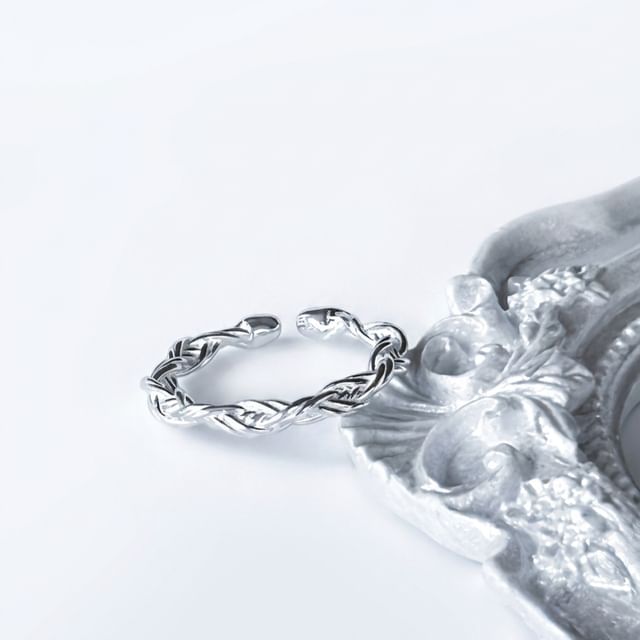 SeoulMall-925 Sterling Silver Twisted Ring