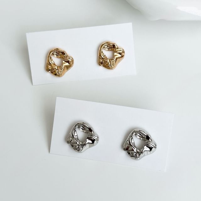 SeoulMall-Asymmetrical Alloy Earring