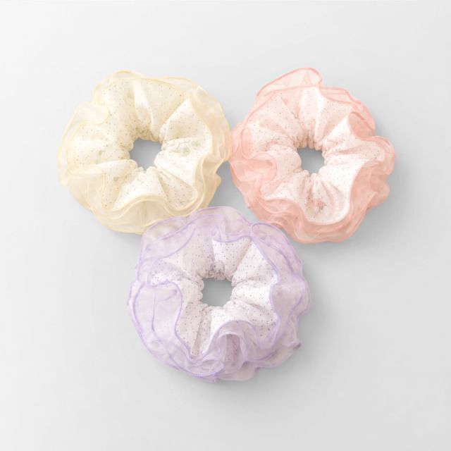 SeoulMall-Layered Ruffle Scrunchie