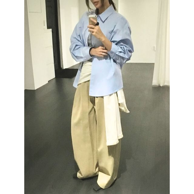 SeoulMall-Multi-Way Plain Scarf