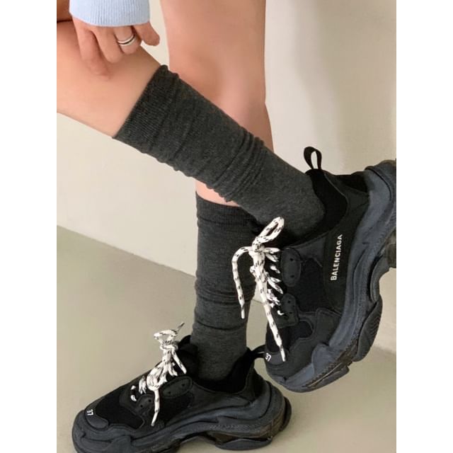 SeoulMall-Plain Socks