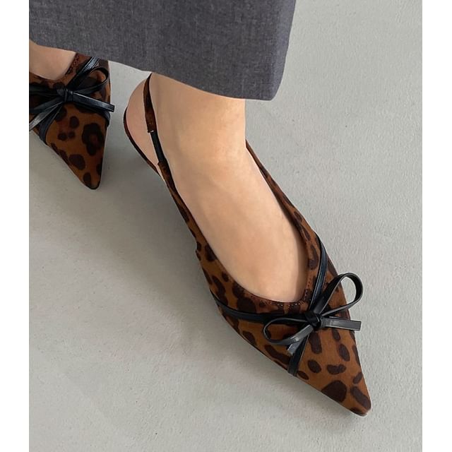 SeoulMall-Pointed Toe Suede Slingback Sandals