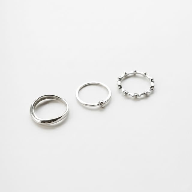 SeoulMall-Set Of 3 Thin Ring