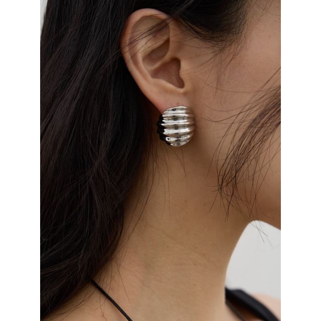 SeoulMall-Striped Earring