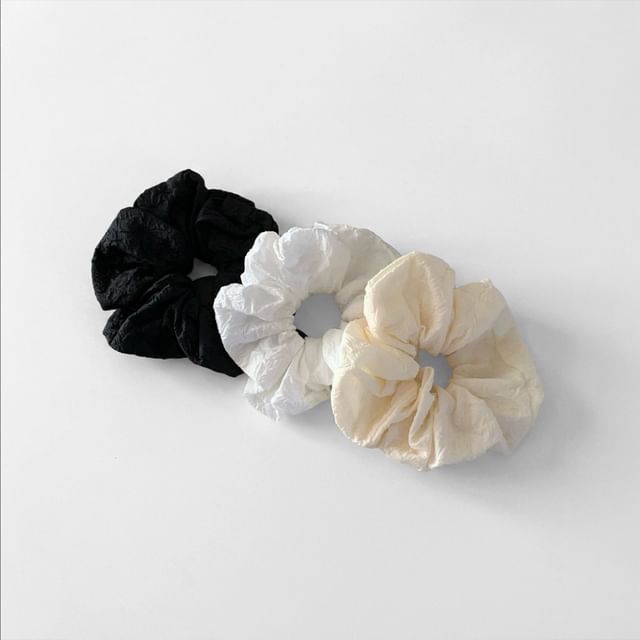 SeoulMall-Textured Scrunchie