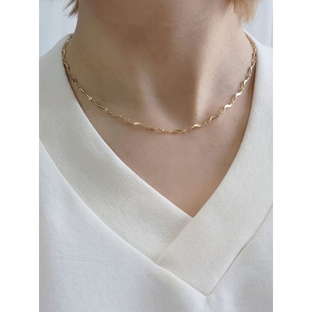 SeoulMall-Twist Necklace