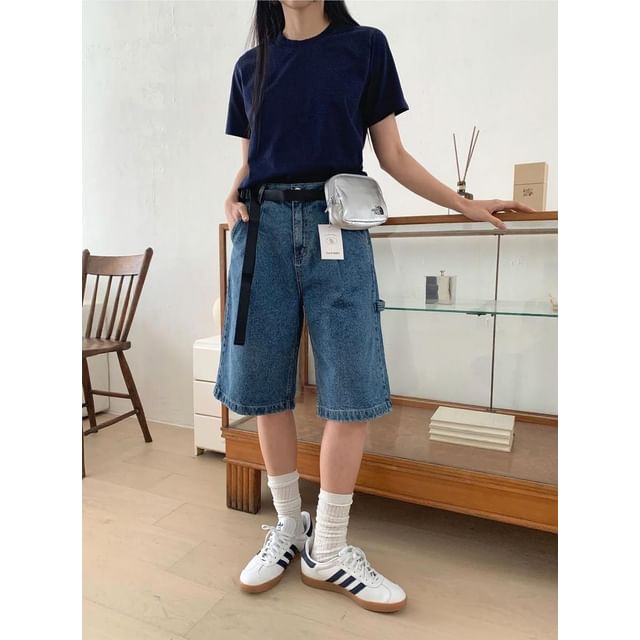 SeoulPop-Mid-Waist Jorts