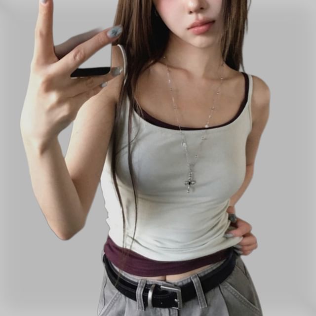 SeoulPop-Plain Camisole Top