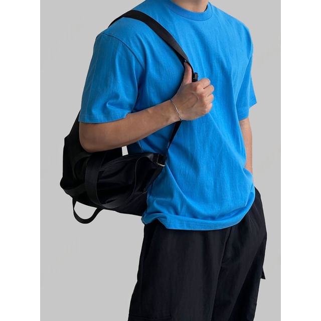 SeoulPop-Short-Sleeve Plain Tee