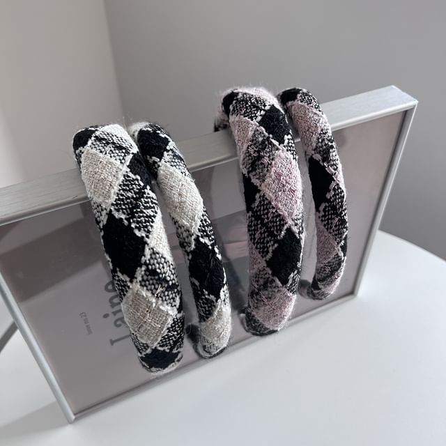 Sesori-Argyle Fabric Headband Various Designs