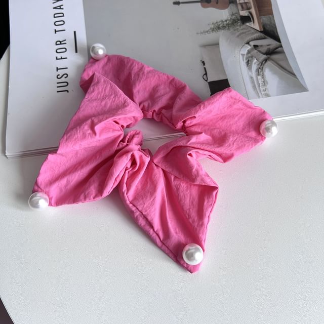 Sesori-Faux Pearl Scrunchie