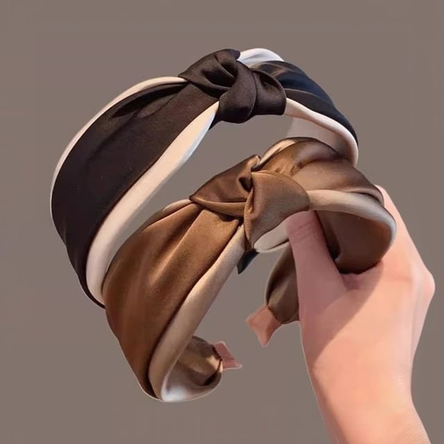 Sesori-Knot Two-Tone Fabric Headband
