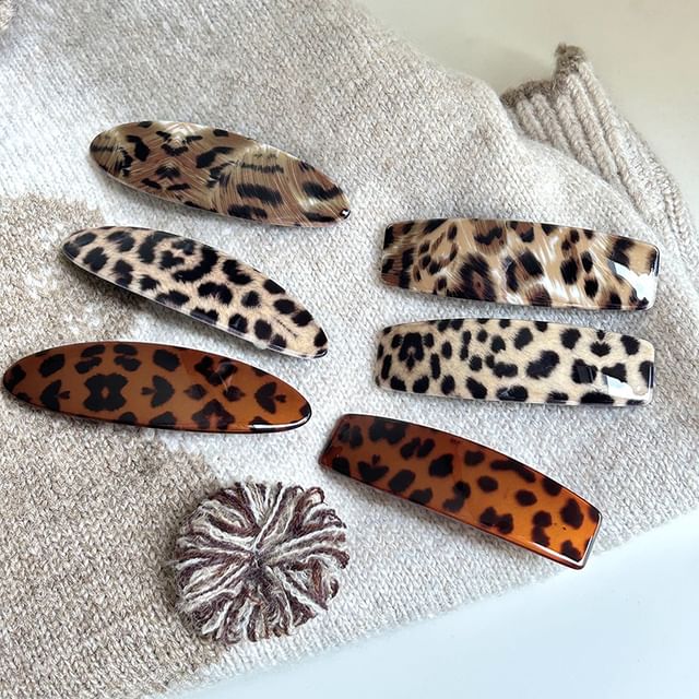 Sesori-Leopard Patterned Hair Clip
