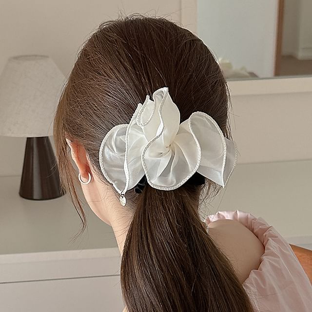 Sesori-Mesh Ruffle Scrunchie