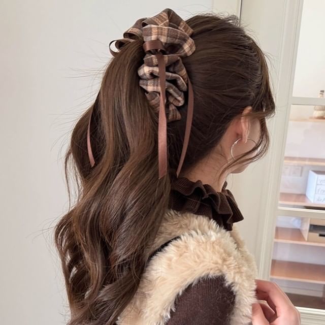 Sesori-Plaid Hair Clip