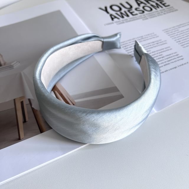 Sesori-Plain Satin Wide Headband