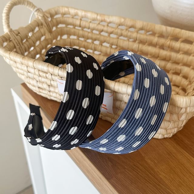 Sesori-Polka Dot Wide Headband
