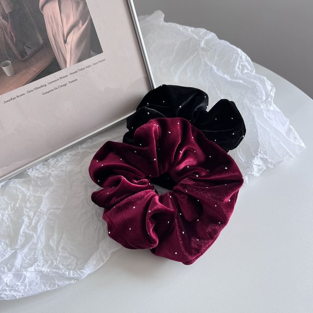 Sesori-Rhinestone Scrunchie