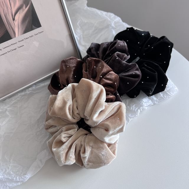 Sesori-Rhinestone Scrunchie