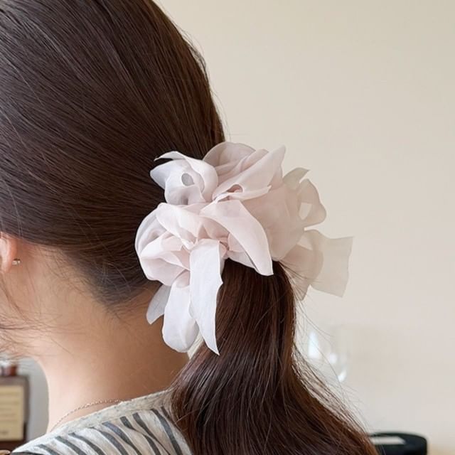 Sesori-Ribbon Plain Scrunchie