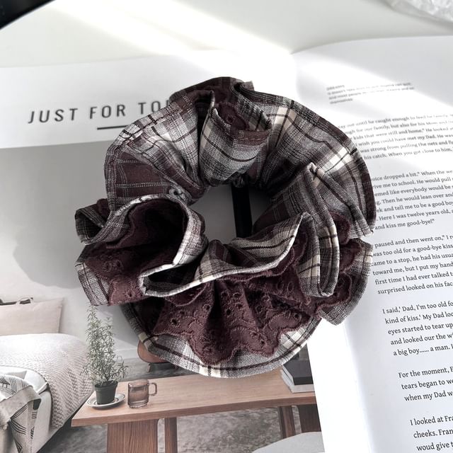 Sesori-Tartan Plaid Scrunchie