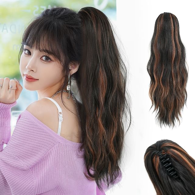 SEVENQ-Curly Ponytail Wig