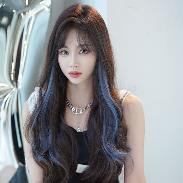 SEVENQ-Hair Extension - Wavy Highlight