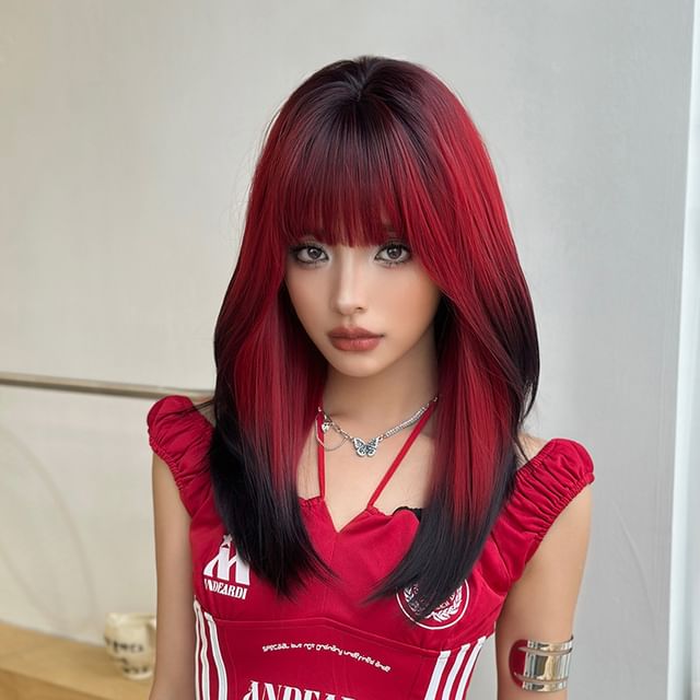 SEVENQ-Highlight Long Full Wig - Straight