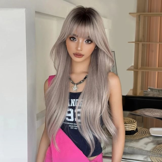 SEVENQ-Long Full Wig - Curly