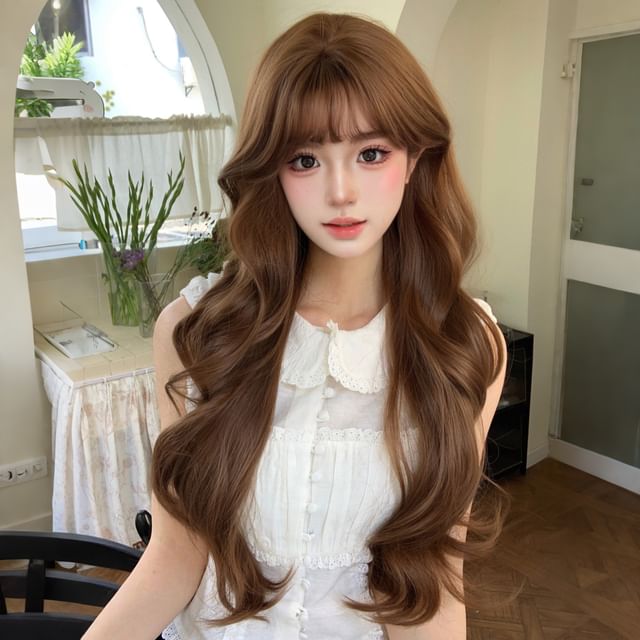 SEVENQ-Long Full Wig - Curly