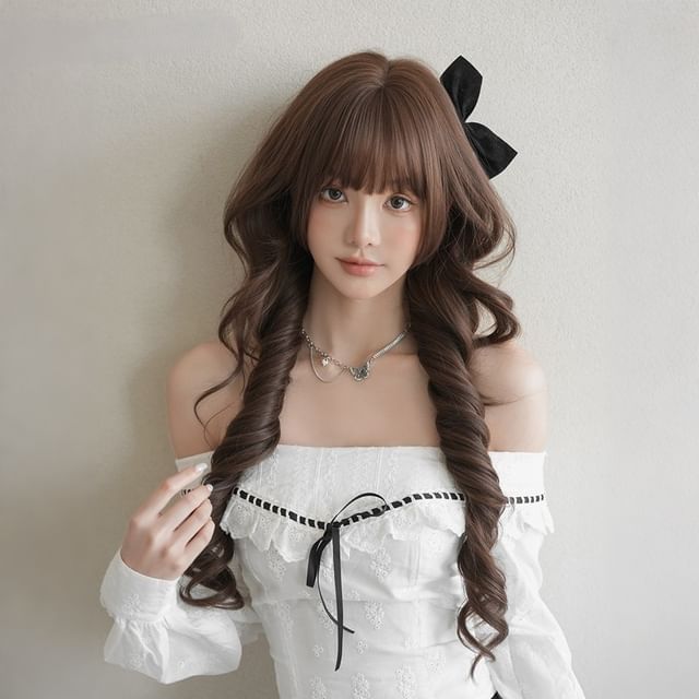SEVENQ-Long Full Wig - Curly