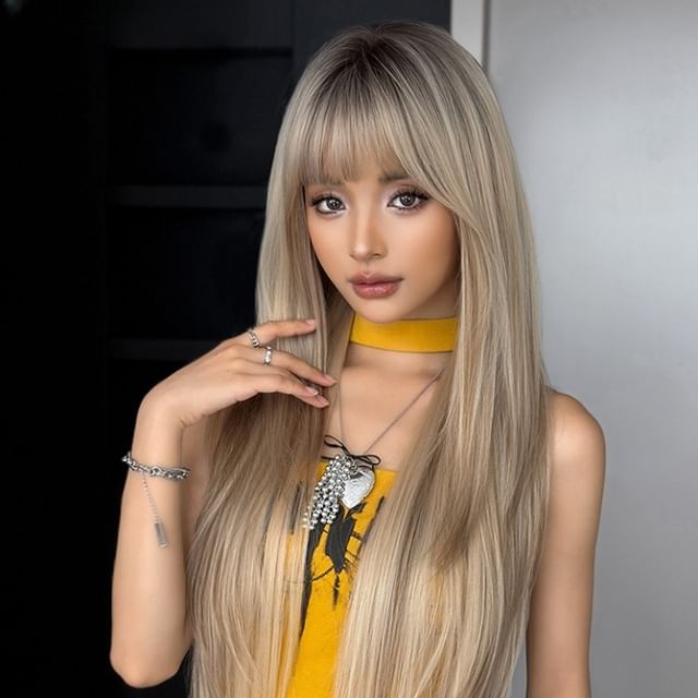 SEVENQ-Long Full Wig - Straight