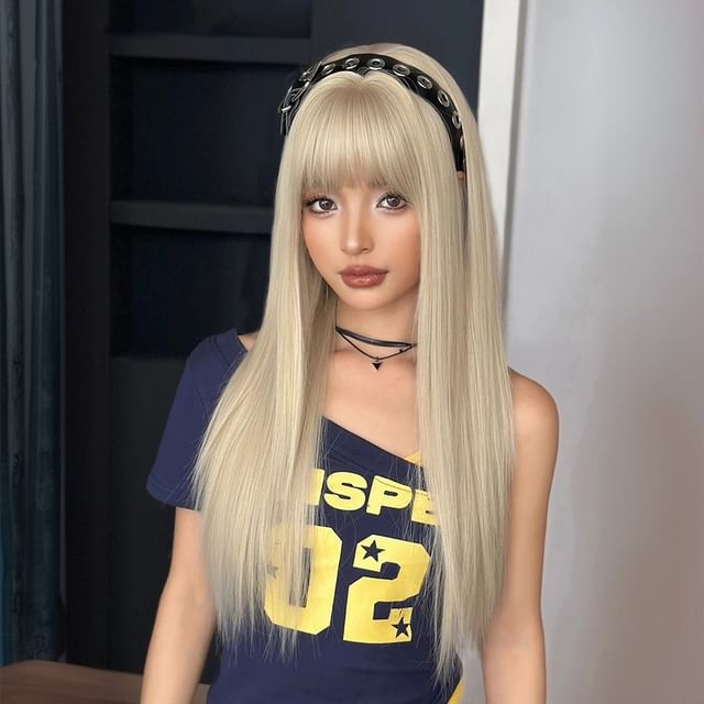 SEVENQ-Long Full Wig - Straight