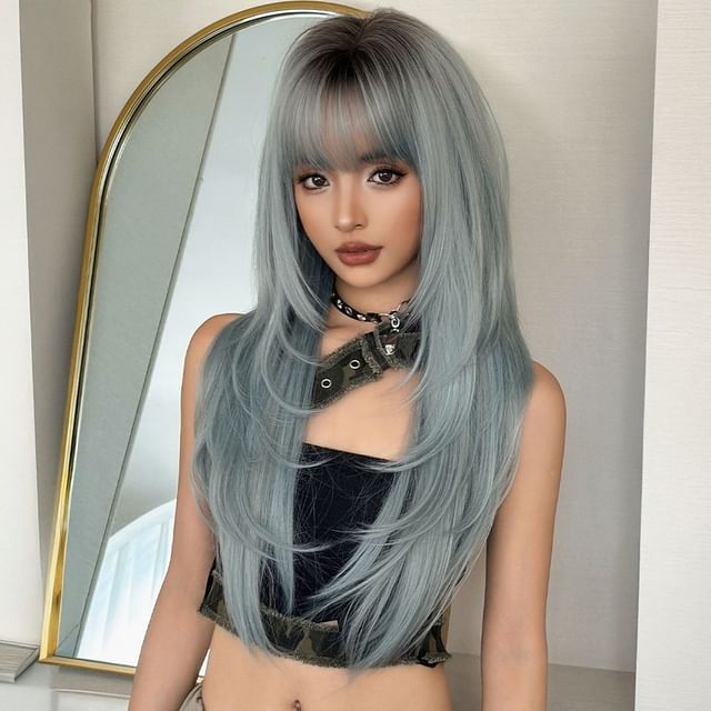 SEVENQ-Long Full Wig - Straight